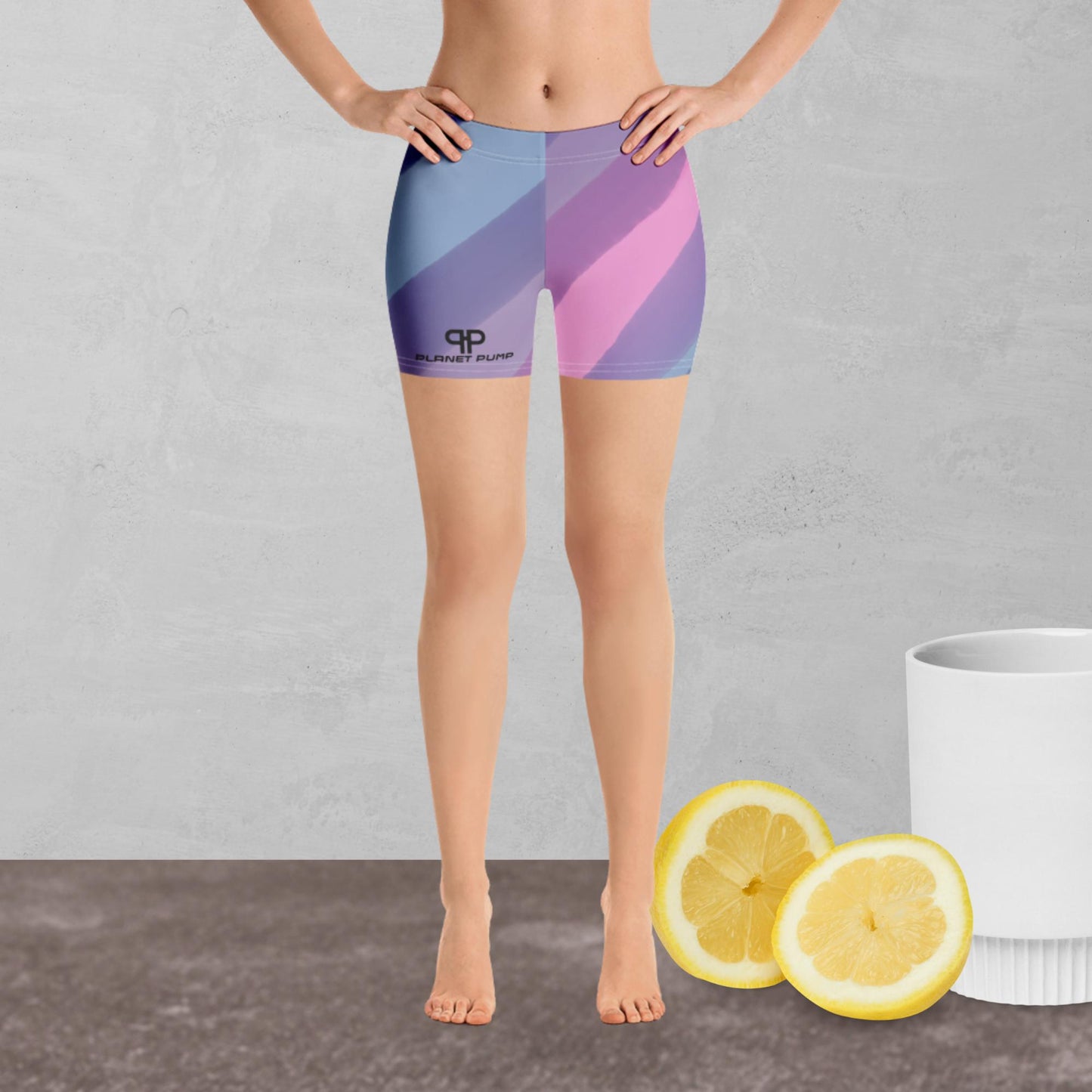 PUMP COLOR YOGA SHORTS