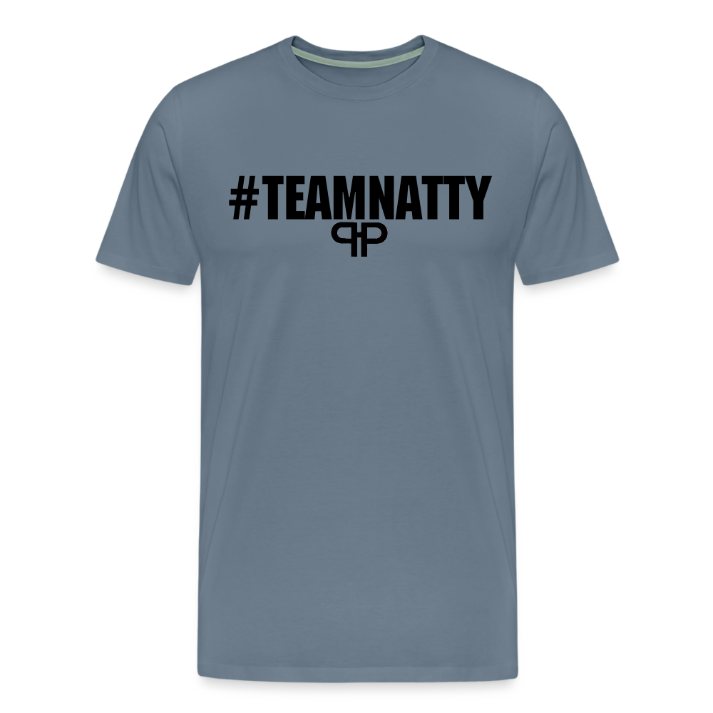 TEAM NATTY TEE - steel blue