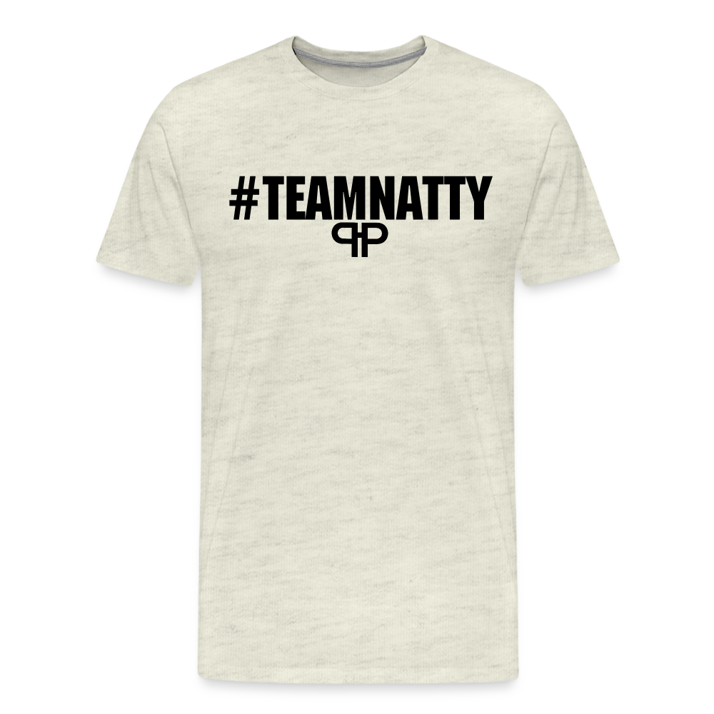 TEAM NATTY TEE - heather oatmeal