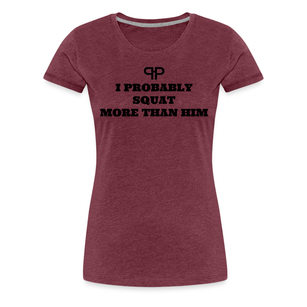 GIRL POWER SHIRT - heather burgundy