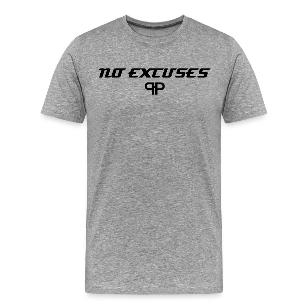 NO EXCUSES TEE - heather gray