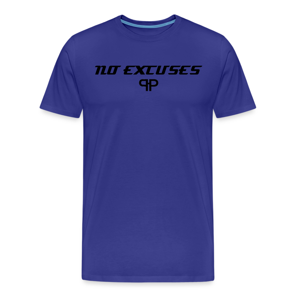 NO EXCUSES TEE - royal blue