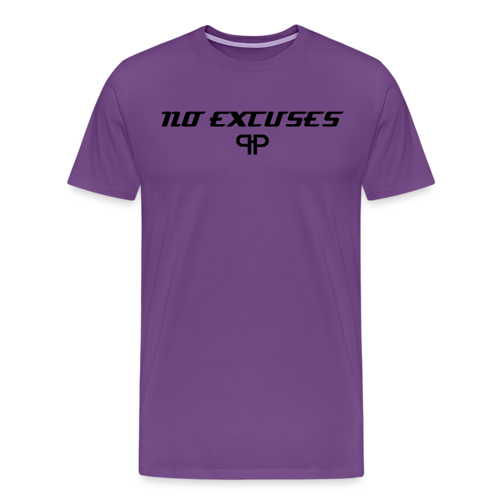 NO EXCUSES TEE - purple