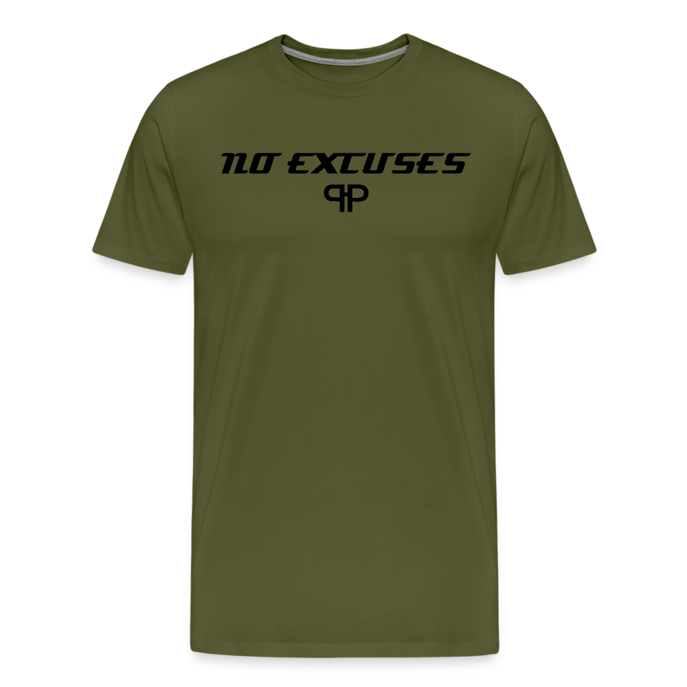 NO EXCUSES TEE - olive green