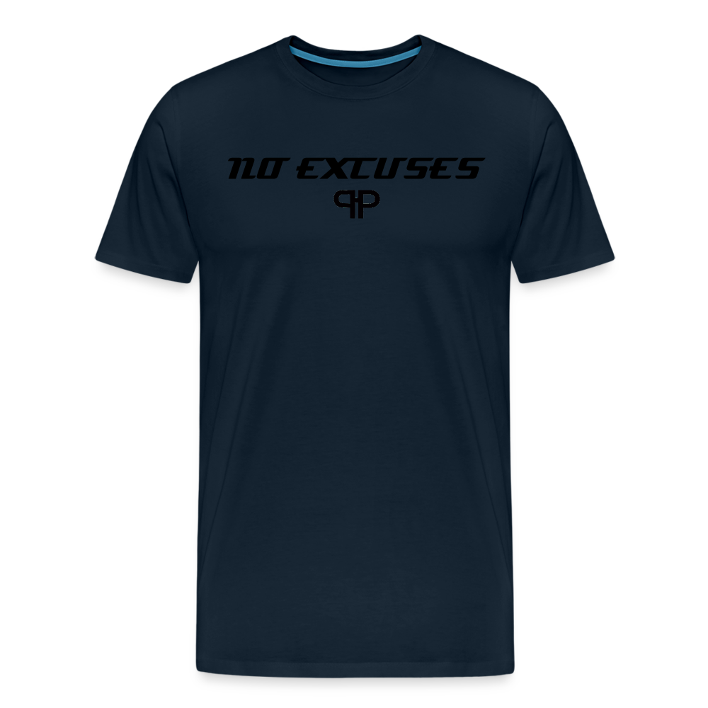 NO EXCUSES TEE - deep navy