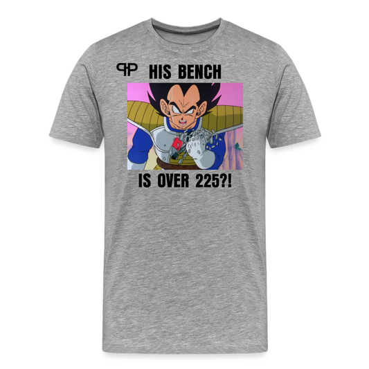 OVER 9000 TEE - heather gray