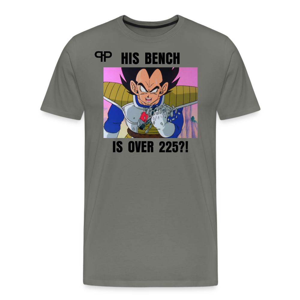 OVER 9000 TEE - asphalt gray