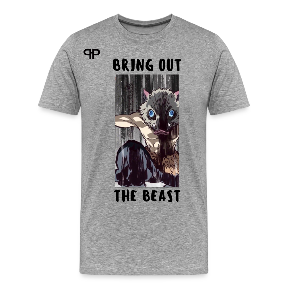 INOSKE BEAST TEE - heather gray