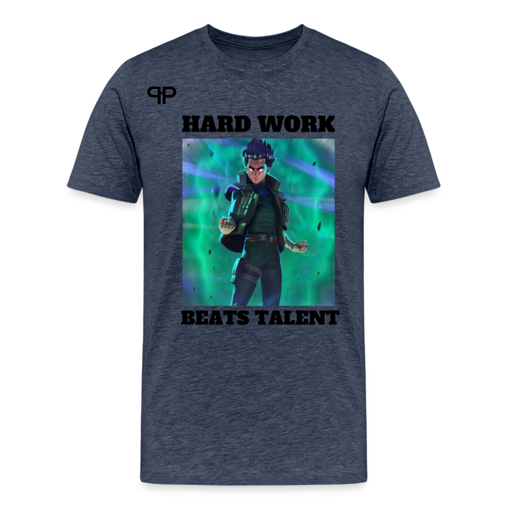 ROCK LEE TEE - heather blue